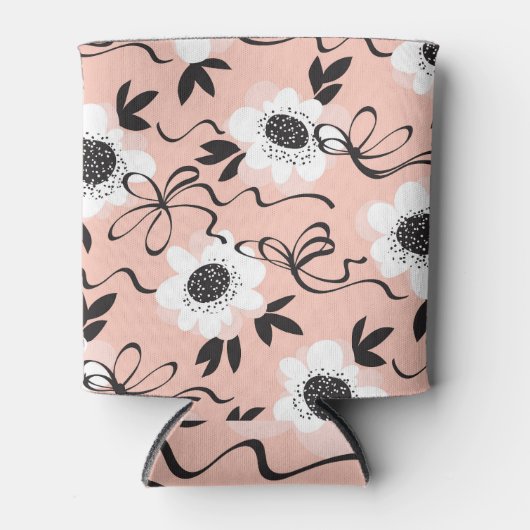 Abstracte rozen, bleke kleuren,  patroon. blikjeskoeler (Voorkant)