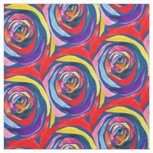 Abstracte rozen bloemen pop stof
