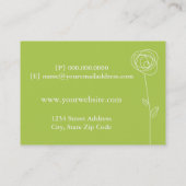 Abstracte Rozen Chubby Visitekaartje (Achterkant)