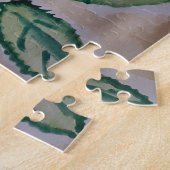 Abstracte Rozen Jigzaag Puzzle Legpuzzel (Zijkant)