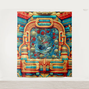 Abstracte Rozen Priesteres Witchy Kleurrijke AI Ar Wandkleed