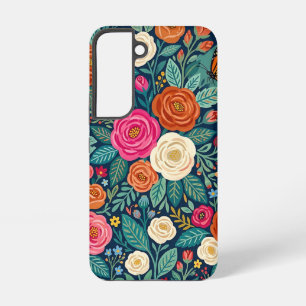 Abstracte Rozen Vlinders Samsung Hoesjes Galaxy Hoesje