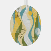 Abstracte ruimte: Gladde lijn Ornamenten. Glas Ornament (Voorkant Rechts)