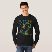 Abstracte ruiter t-shirt (Voorkant volledig)