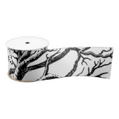 Abstracte Rustic Black & White Tree Branches Lint (Spoel)