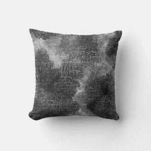 Abstracte Rustic Grunge Charcoal Gray Kussen