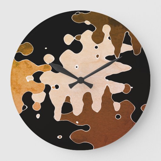 Abstracte Rustige kunst Grote Klok (Voorkant)
