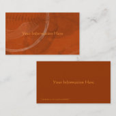 Abstracte Rusty Fossil-Visitekaartjes Visitekaartje (Voorkant / Achterkant)
