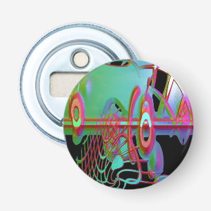 Abstracte Saamhorigheid Flesopener Button Flesopener