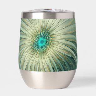 Abstracte Sage Green Fantasy Flower Fractal Art