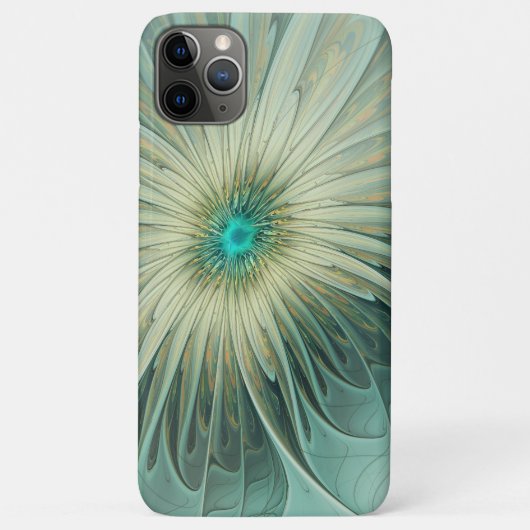 Abstracte Sage Green Fantasy Flower Fractal Art Case-Mate iPhone Case (Achterkant)