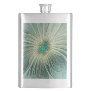 Abstracte Sage Green Fantasy Flower Fractal Art Flacon