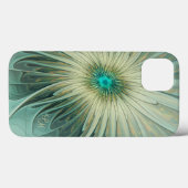 Abstracte Sage Groene Fantasie Bloem Fractal Custo Case-Mate iPhone Case (Achterkant (horizontaal))
