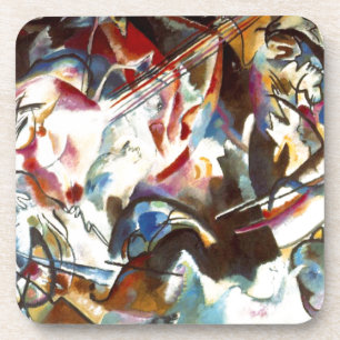 Abstracte samenstelling Kandinsky VI Bier Onderzetter