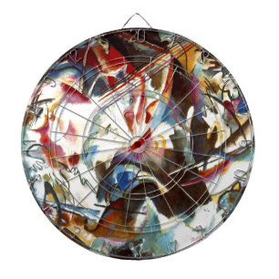 Abstracte samenstelling Kandinsky VI Dartbord