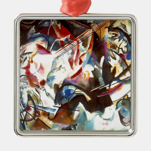 Abstracte samenstelling Kandinsky VI Metalen Ornament (Voorkant)