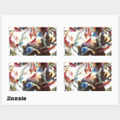 Abstracte samenstelling Kandinsky VI Rechthoekige Sticker (Vel)