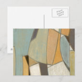 Abstracte samenstelling met gedempte kleuren briefkaart (Voorkant / Achterkant)