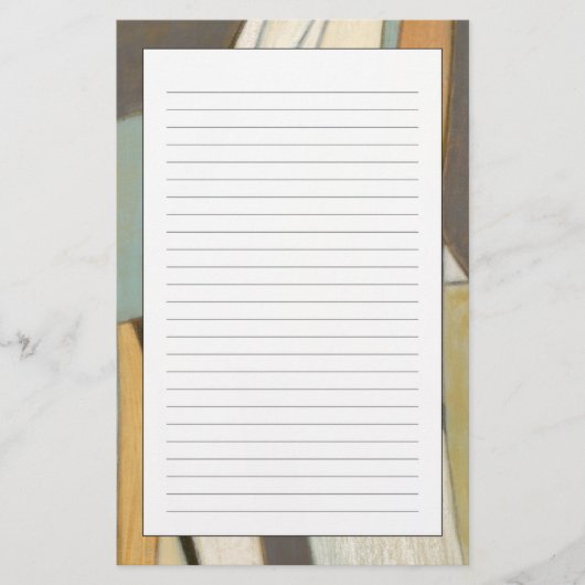 Abstracte samenstelling met gedempte kleuren briefpapier (Voorkant)