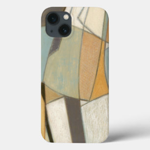 Abstracte samenstelling met gedempte kleuren iPhone 13 hoesje