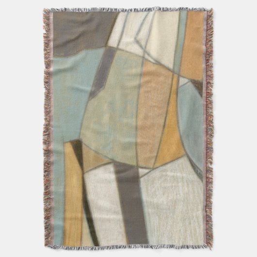 Abstracte samenstelling met gedempte kleuren deken (Voorkant Verticaal)