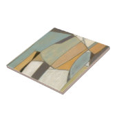 Abstracte samenstelling met gedempte kleuren tegeltje (Zijkant)