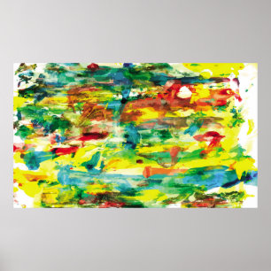 abstracte samenstelling van het schilderij van oli poster