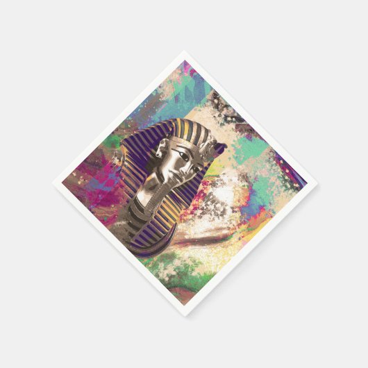 Abstracte samenstelling van King Tut Mask Servet (Hoek)