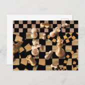 Abstracte schaafkunst - houten texturen briefkaart (Voorkant / Achterkant)