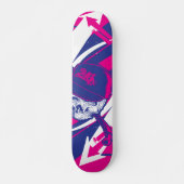 Abstracte schedel skateboard (Voorkant)
