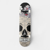 Abstracte schedel skateboard (Voorkant)