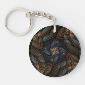 Abstracte schelpen sleutelhanger (Voorkant)