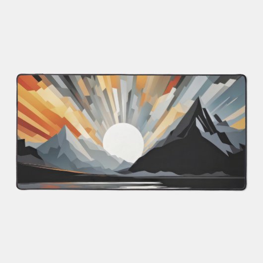 Abstracte schemering bureaumat (Voorkant)