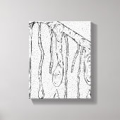 abstracte schets afdrukken - Bomen vallen - Lijn t (Voorkant)