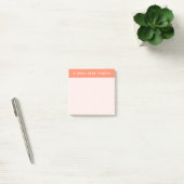 Abstracte Schetslijnen Gepersonaliseerd | Zalmroze Post-it® Notes (Kantoor)
