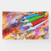 Abstracte schilder spandoek (Horizontaal)