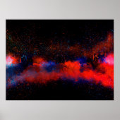 Abstracte schilderachtergrond voor kleurrijke wate poster (Voorkant)