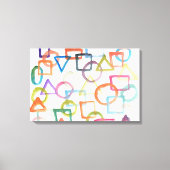 abstracte schilderen waterverf canvas afdruk (Voorkant)