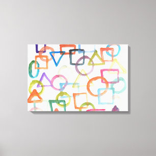 abstracte schilderen waterverf canvas afdruk