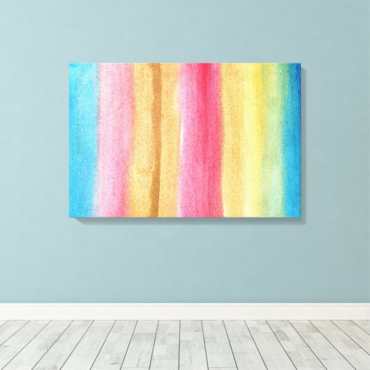 abstracte schilderen waterverf canvas afdruk (Insitu (Houten vloer))