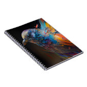 Abstracte schilderijen met kleurrijke lentevlees-k notitieboek (Rechterzijde)