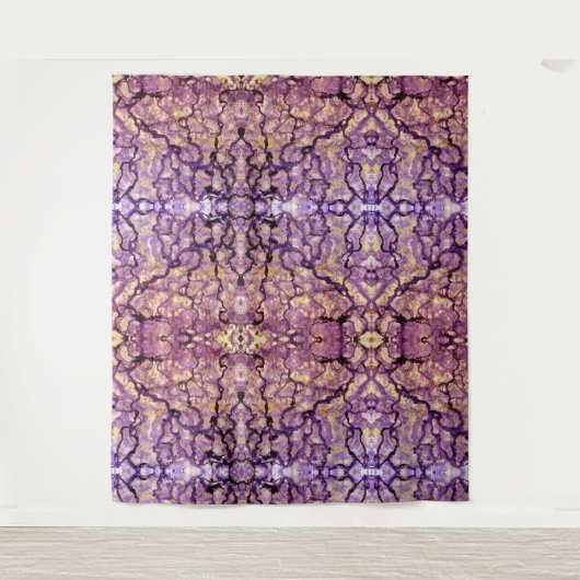 Abstracte schilderijen, rood-Violet Inzicht Wandkleed (Voorkant)