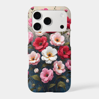 Abstracte schildering van gestileerde bloemen