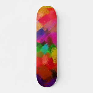 Abstracte schilderkleuren #3 skateboard