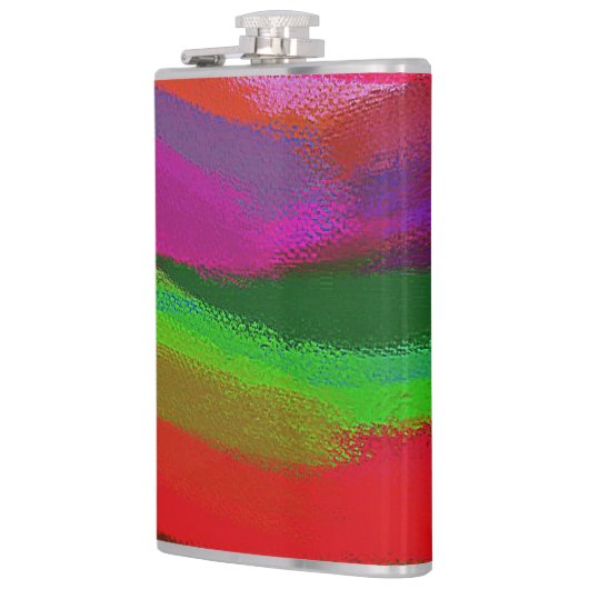 Abstracte schilderkunst heupfles (Links)