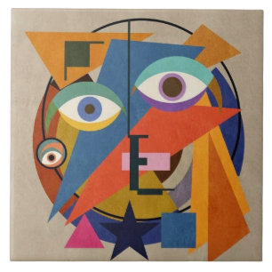 Abstracte schilderkunst - Kandinsky Famous Art Tegeltje