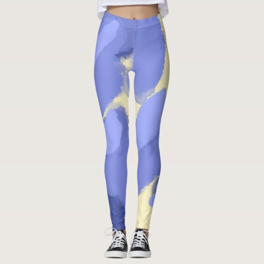 abstracte schilderkunst leggings (Voorkant)