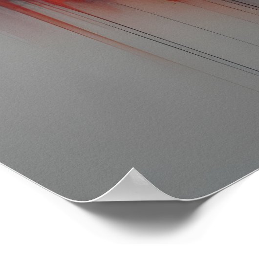 Abstracte schilderkunst poster (Hoek)