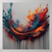 Abstracte schilderkunst poster (Voorkant)