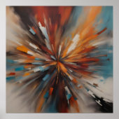 Abstracte schilderkunst poster (Voorkant)